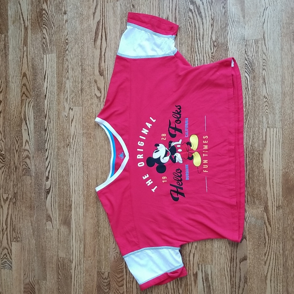 (2XL) Disney Mickey Mouse Lounge Pants & Cropped Top Combo ๐ Cotton ๐ - Picture 3 of 16